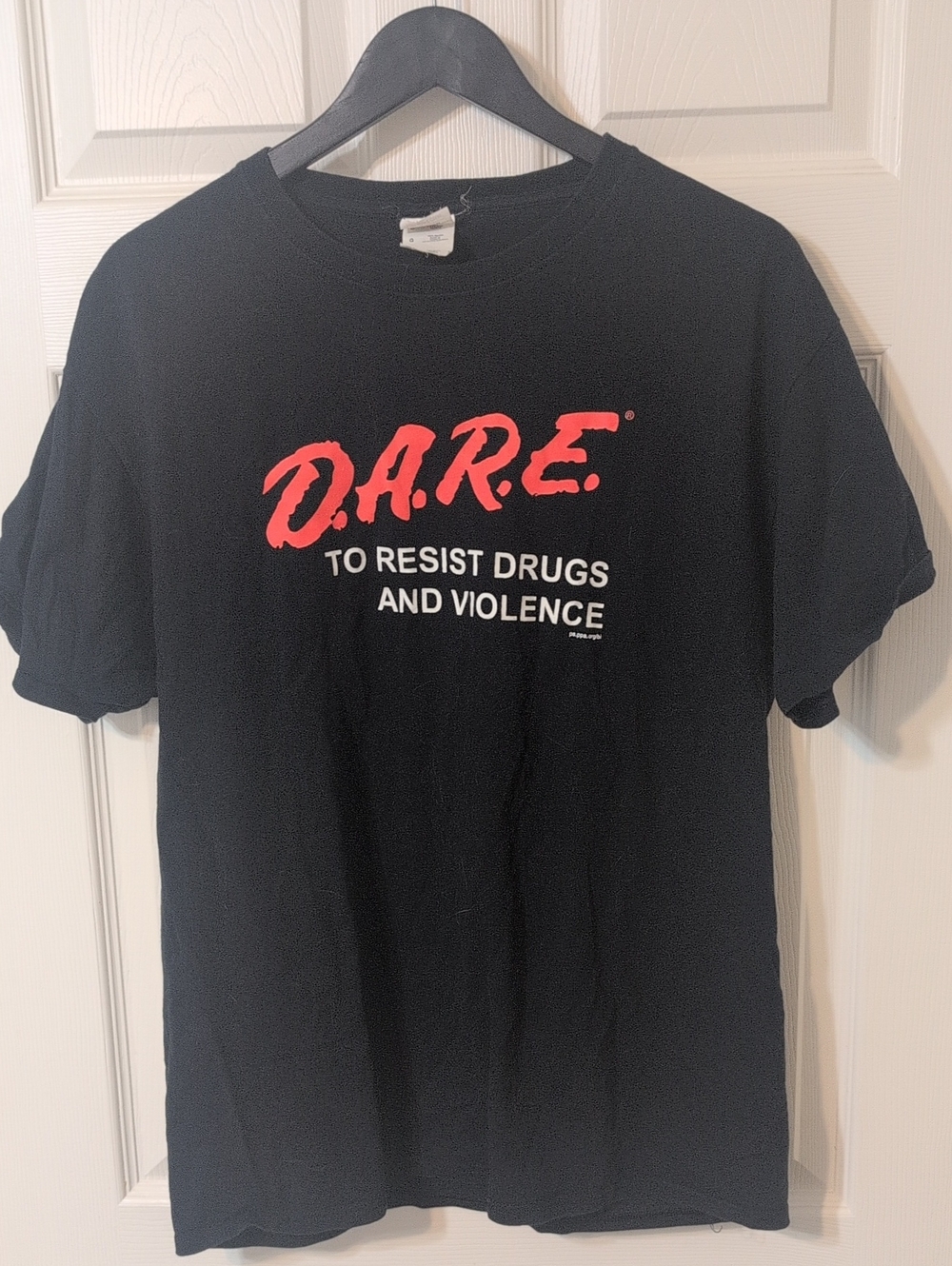 D.A.R.E. Graphic Short Sleeve Tee - Black with Red Logo